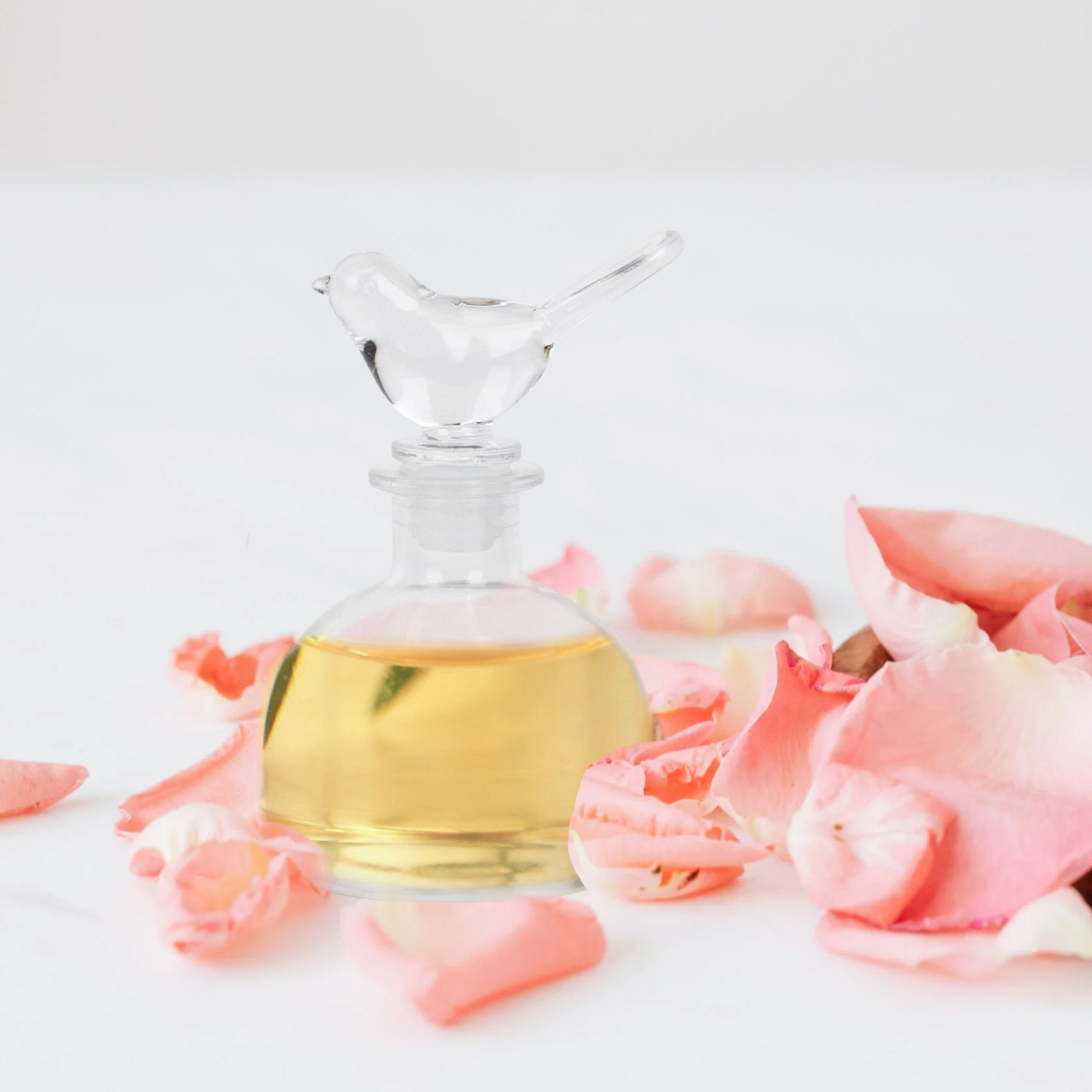 Home Fragrance Usa - 2個入り、上品でシンプルなガラス製香水ボトル。アロマテラピー用、詰め替え可能な空ボトル。DIYで香りを楽しんだり、自宅、車内、書斎、バスルームの装飾に。