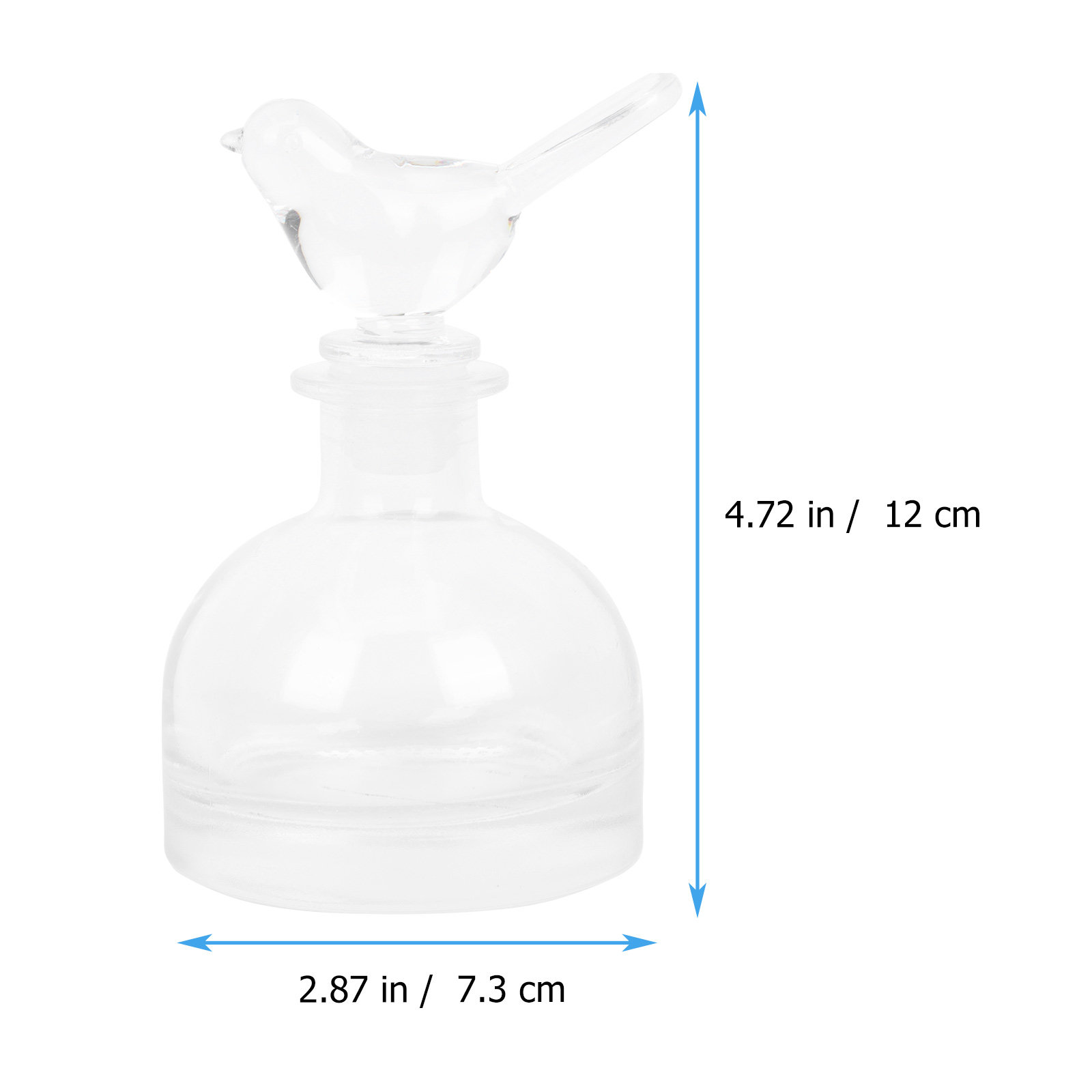 2個入り、上品でシンプルなガラス製香水ボトル。アロマテラピー - Home Fragrance Usa のレビューと価格